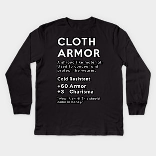 Cloth Armor Kids Long Sleeve T-Shirt